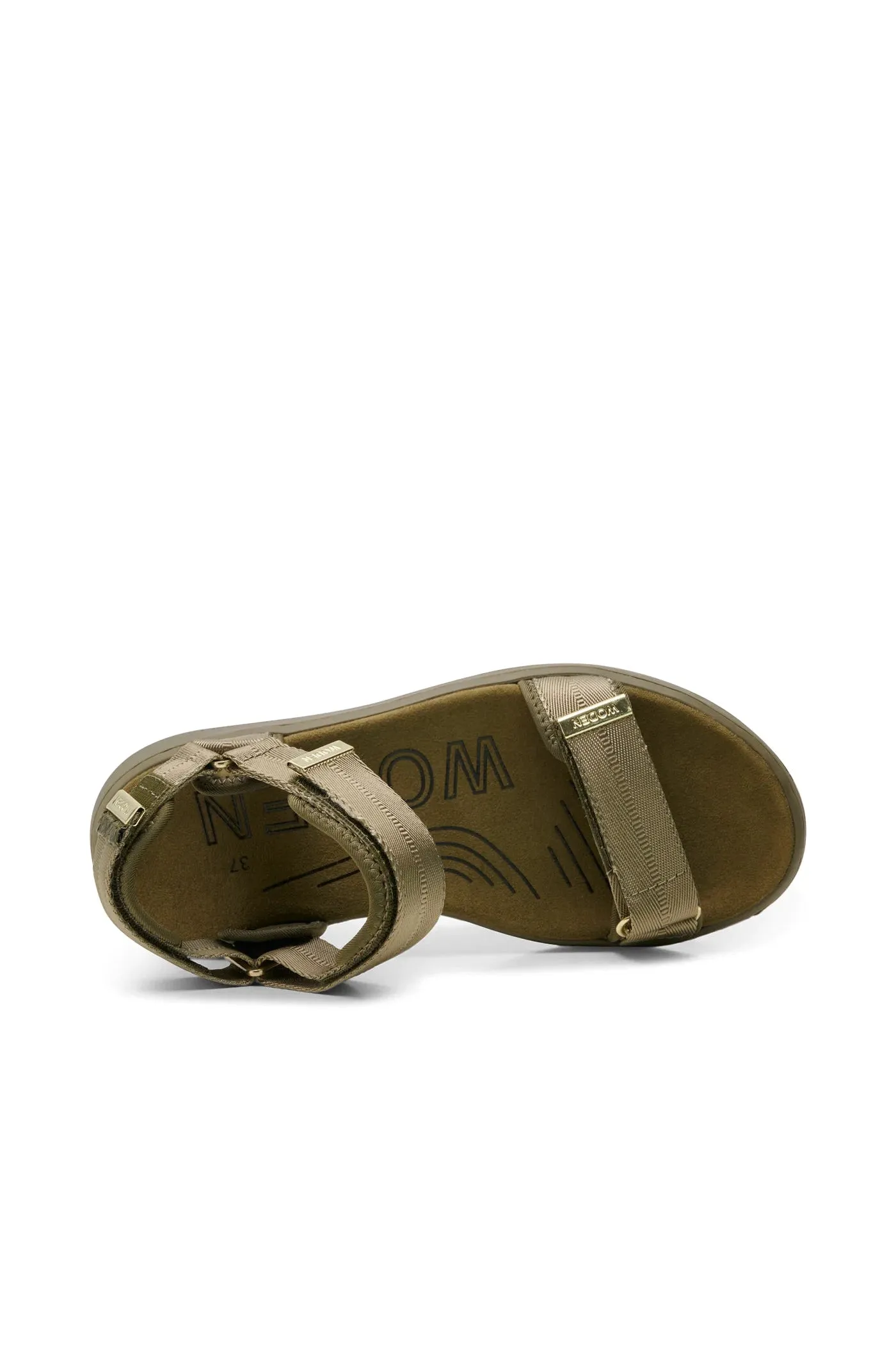 Woden Dark Olive Sandals