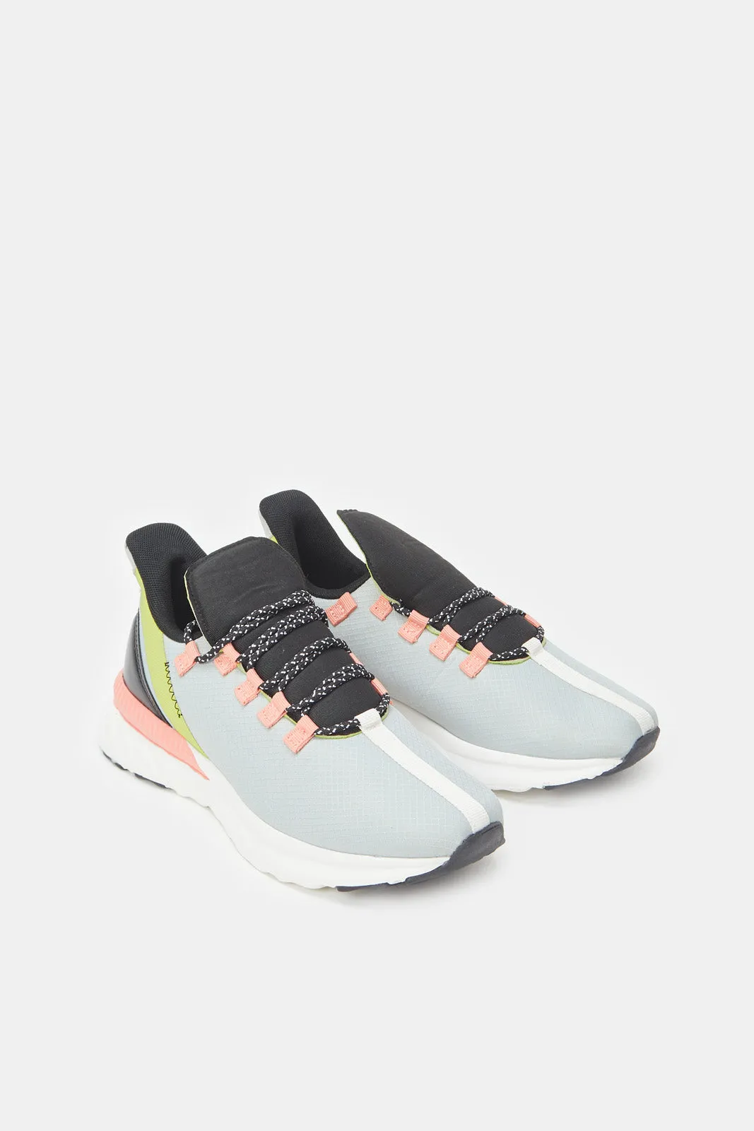 Women Multicolour Lace Up Trainers