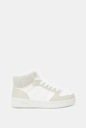 Women White High-top Sneakers