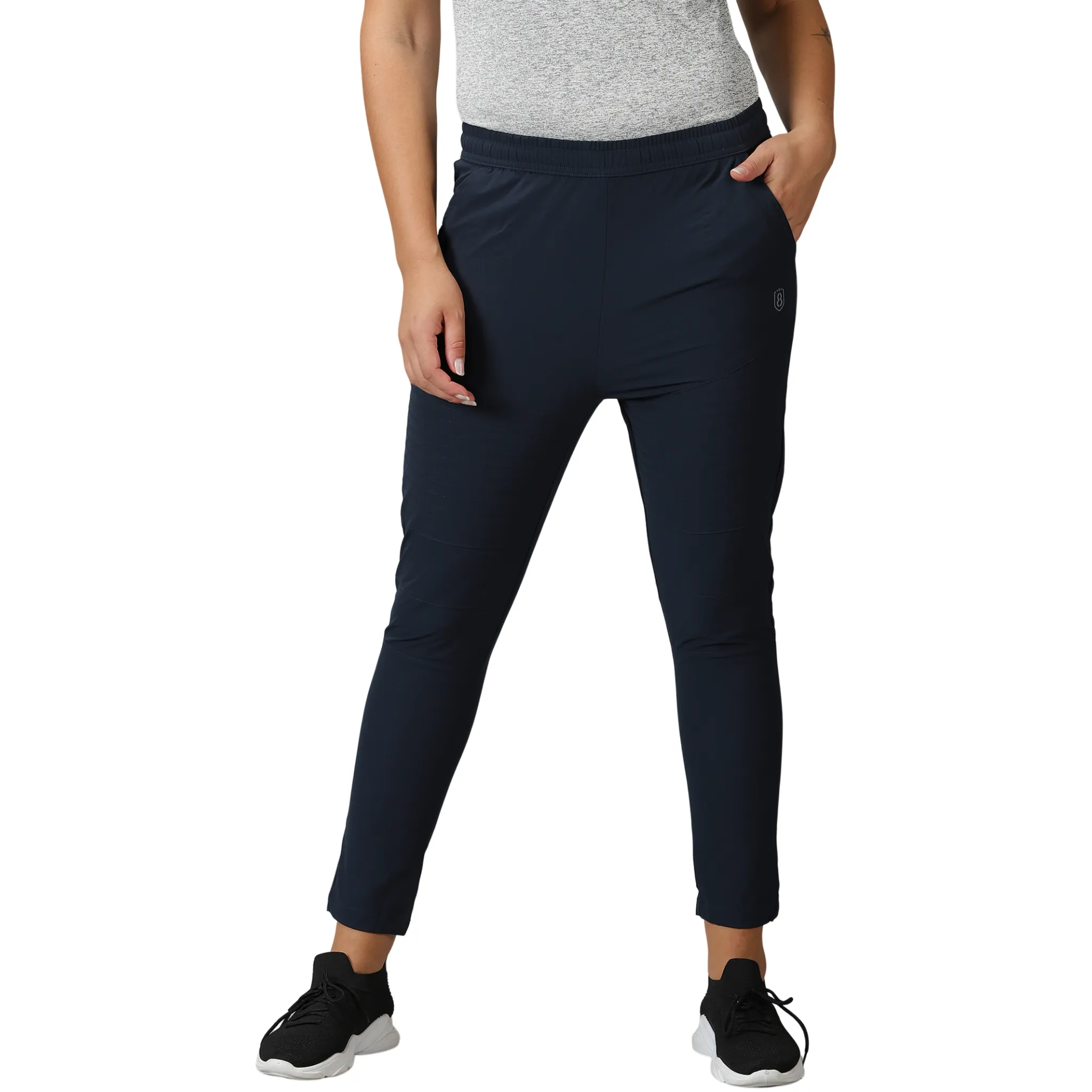 Women's Solid Training Drawstring Track Pants