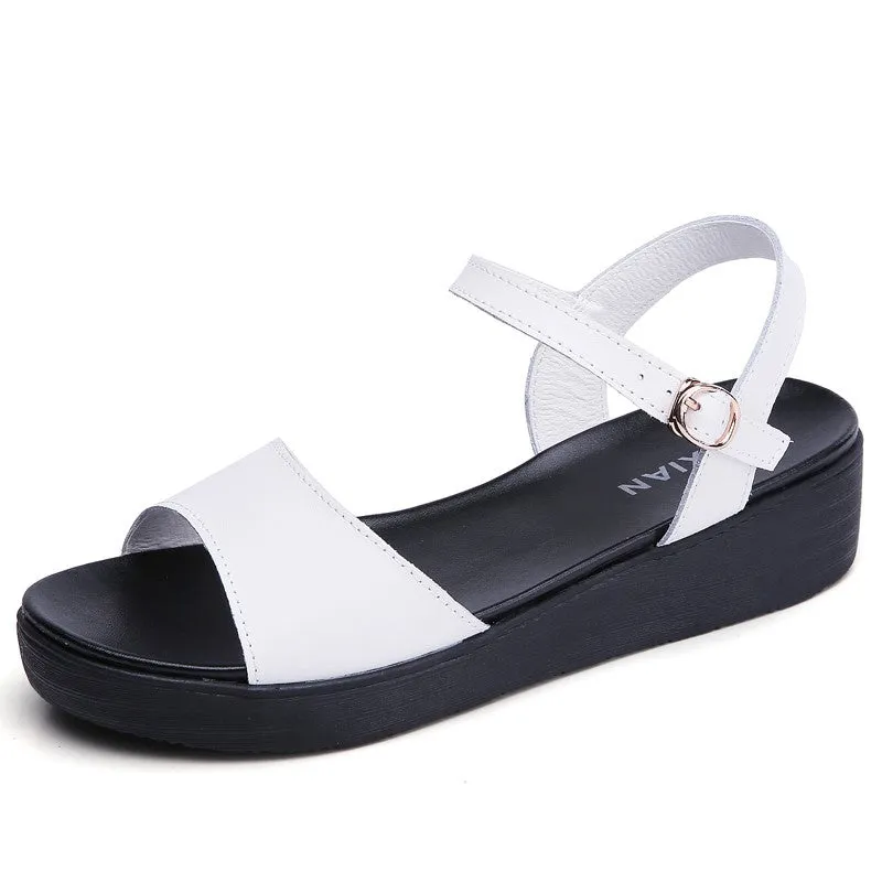 Women's street simple fashion dressy flat walking slippers sandals