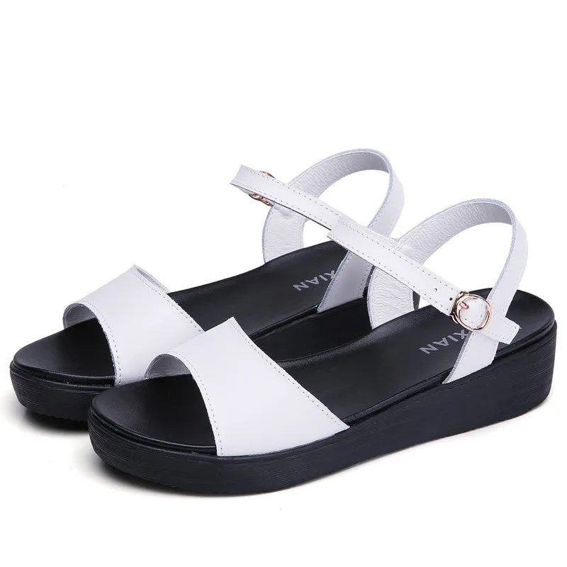 Women's street simple fashion dressy flat walking slippers sandals