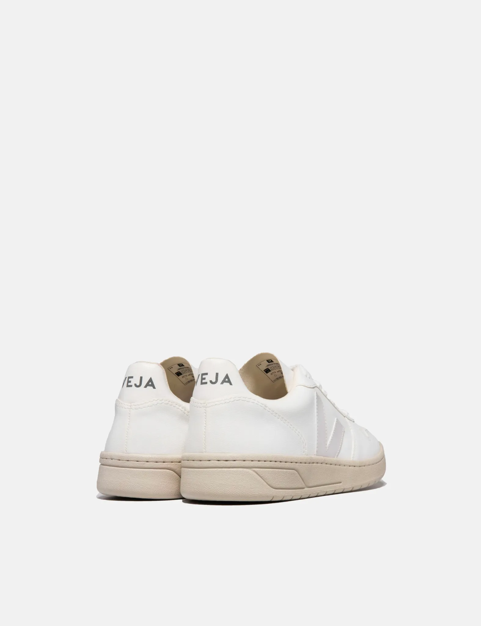 Womens Veja V-10 CWL Trainers - Full White