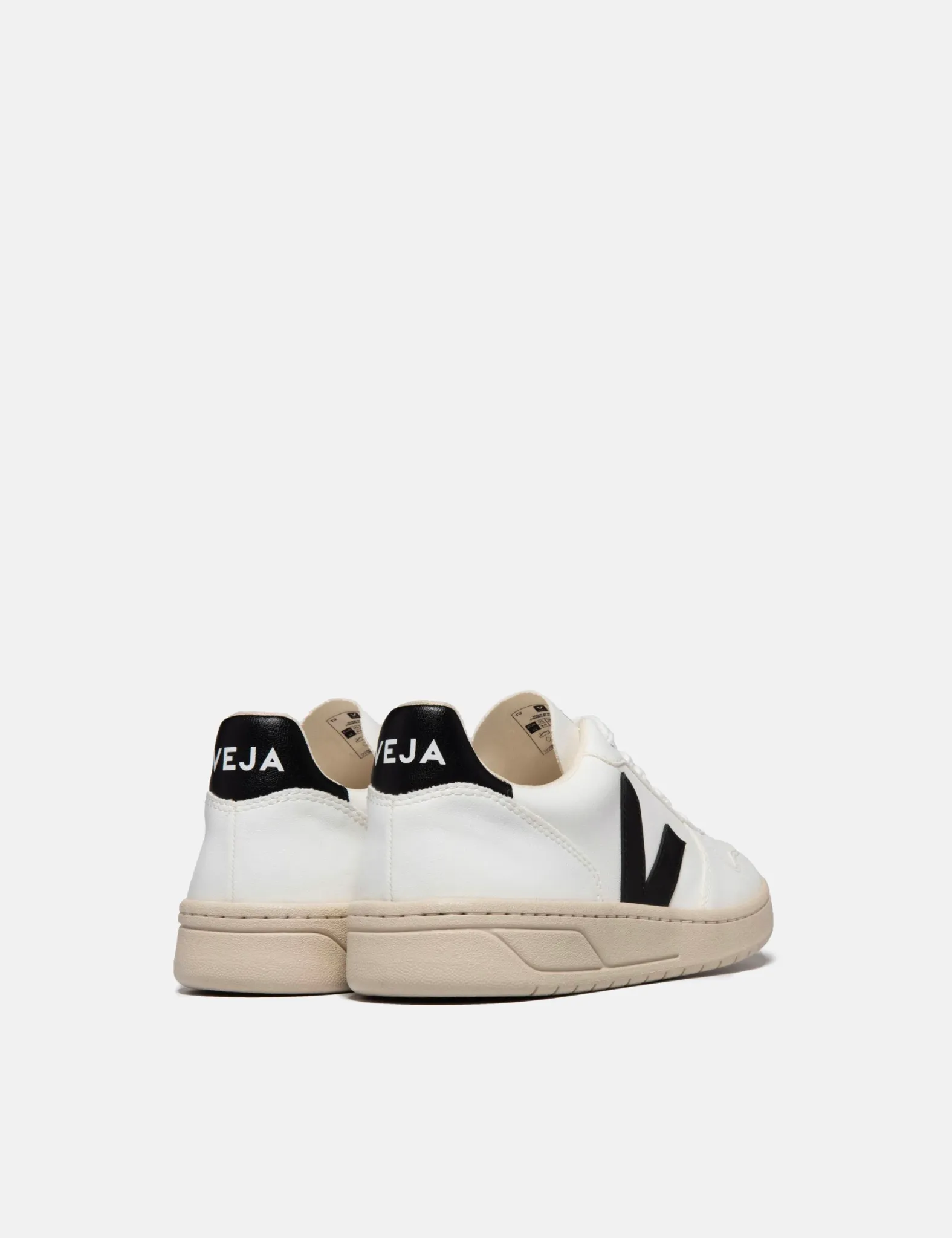 Womens Veja V-10 CWL Trainers - White/Black