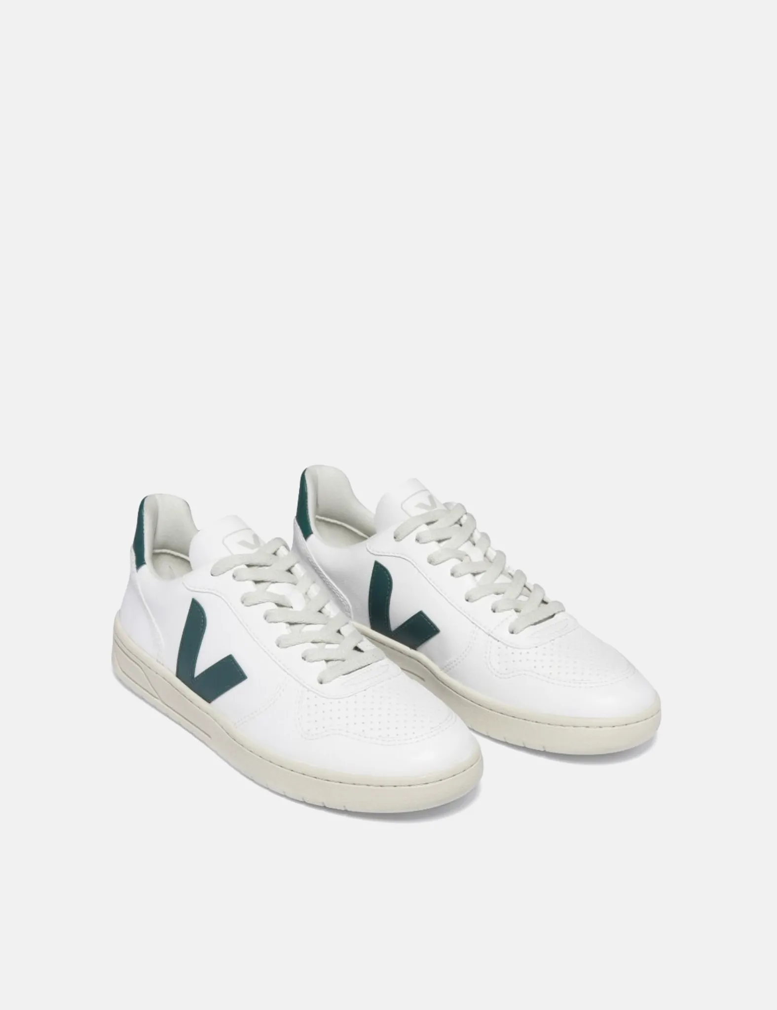 Womens Veja V-10 CWL Trainers - White/Brittany