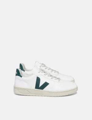 Womens Veja V-10 CWL Trainers - White/Brittany