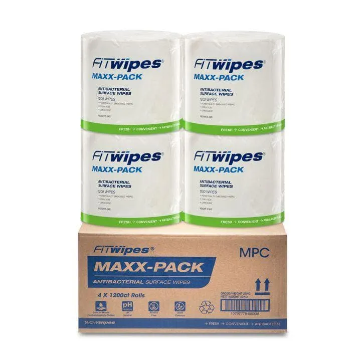 WOW Wipes Antibacterial Gym Wipes - Maxx-Pack