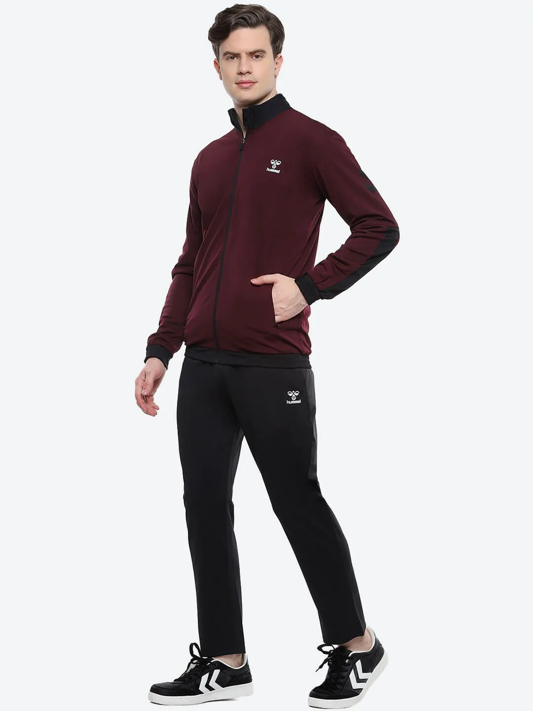 Zane Men's Burgundy Track Suit